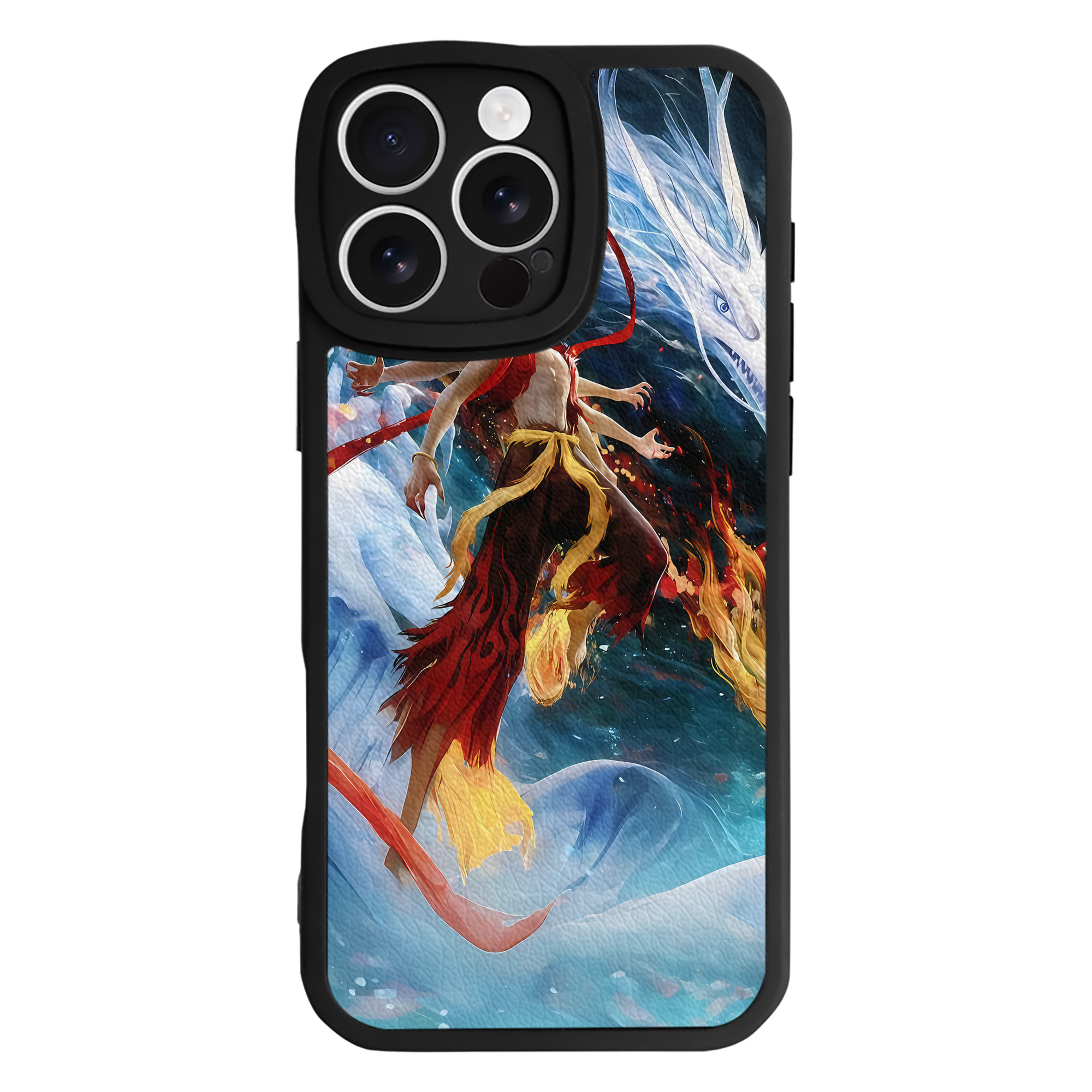 （画像用） Ne Zha 2 ナタ 魔童の大暴れ 【iPhone 16シリーズ対応】シリコンスマホケース（レザー調） 材質：シリコン